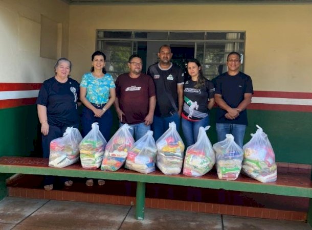 Rotary e prefeitura arrecadam alimentos na Corrida do Trabalhador em Caarapó e doam para entidades da cidade