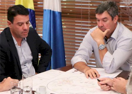 Prefeito André Nezzi garante R$ 20 milhões para obras em Caarapó em reunião com governador de MS