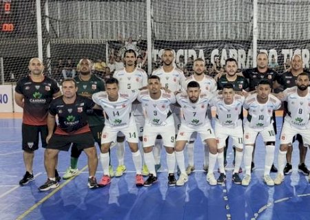 Atlético Caarapoense empata na estreia da Copa do Brasil de Futsal em partida eletrizante