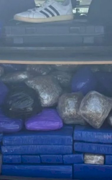 PRF apreende 261 Kg de drogas e um revólver em Caarapó