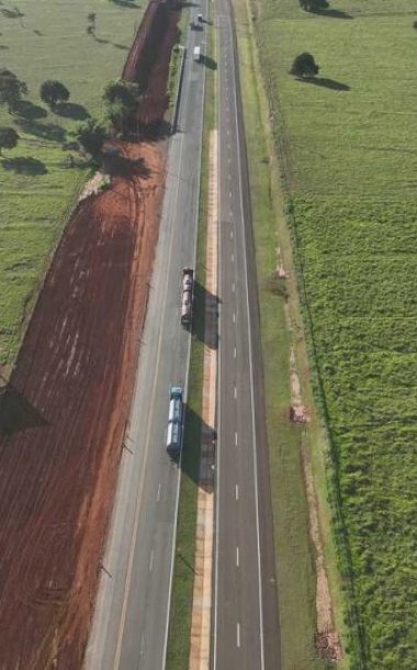 Às vésperas de 'tarifaço' sobre pedágio, Motiva conclui primeiro trecho de duplicação na BR-163