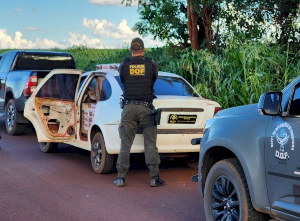 Veículo com cigarros contrabandeados é apreendido pelo DOF em Caarapó