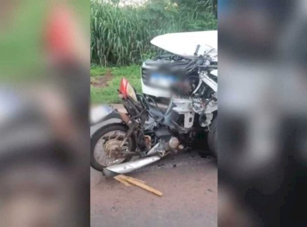 Motociclista morre durante colisão frontal com caminhonete na BR-163 em Caarapó