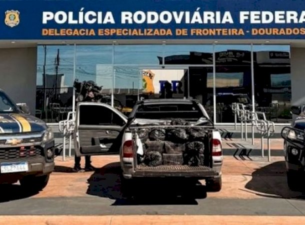 PRF apreende 750 kg de drogas em Dourados; carga teria saído de Caarapó