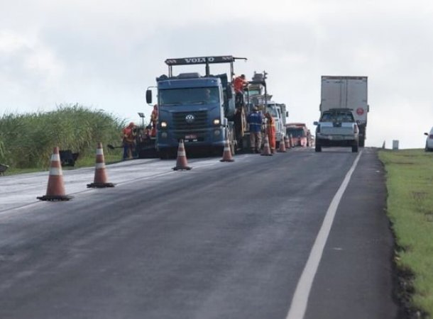 Obras na BR-163 exigem atenção redobrada de motoristas em trecho de Caarapó