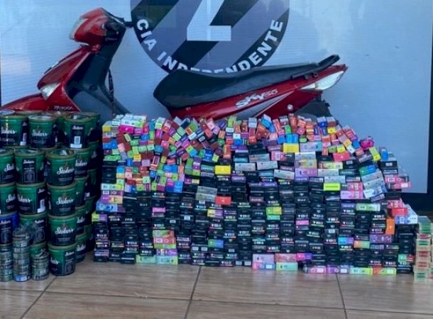 Força Tática apreende R$ 25 mil em produtos contrabandeados durante fiscalização em Caarapó