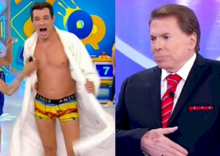 Silvio Santos fica chocado ao ver Celso Portiolli de cueca no SBT e surpreende