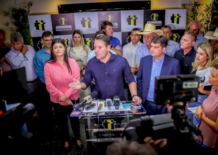André Nezzi representa prefeitos de MS em coletiva de imprensa que abordou queda de receitas municipais