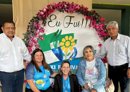 Marinalva representa Câmara Municipal em Festival de Artes sediado pela APAE