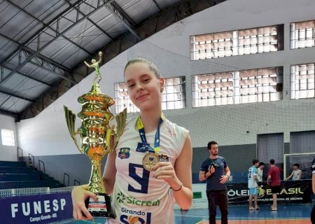 Atletas de voleibol de Caarapó são destaques no Campeonato Estadual Sub-17 de 2023