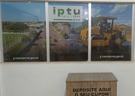 Prefeitura de Caarapó inicia distribuição dos cupons da campanha IPTU Premiado na próxima quinta-feira