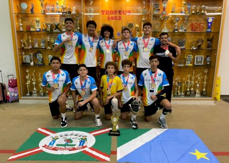 Equipe de voleibol de Nova América sagra-se campeã dos JEB's 2023 série bronze