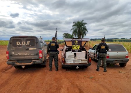 DOF apreende carro com mais de 100 kg de droga que tinha como destino Caarapó