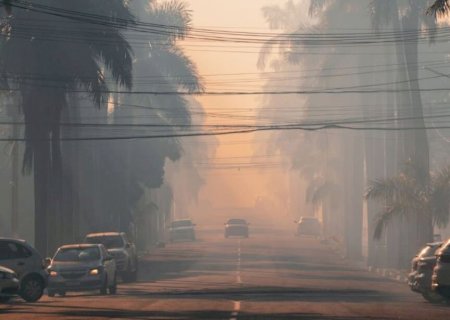 Corumbá é 'engolida' por fumaça de queimadas no Pantanal>