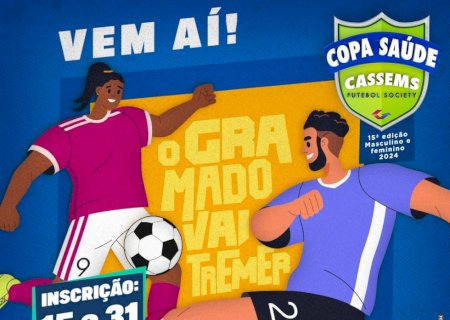 Saúde e Esporte: Inscrições para 15ª edição da Copa Cassems vão até 31 de agosto