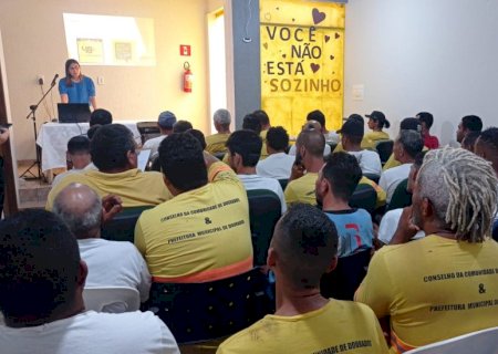 No Patronato de Dourados, palestra a pré-egressos e egressos enfatiza a importância da prevenção ao suicídio>