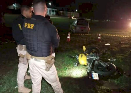 Motociclista morre ser arremessado em acidente com carreta em São Gabriel do Oeste