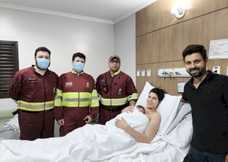 Bebê nasce dentro de ambulância da CCR MSVia, na BR-163, em Dourados