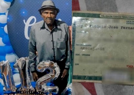 Aos 112 anos, idoso de MS rebate Guinness Book e afirma ser o homem mais velho do mundo>