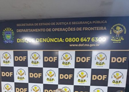 Carga milionária de pasta base de cocaína é apreendida pelo DOF em Caarapó>