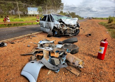 Acidente na BR-163 entre Itaquiraí e Naviraí: Colisão frontal entre veículos deixa uma vítima fatal>