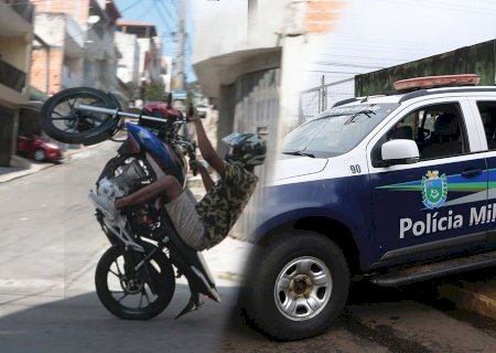PM identifica jovem que foi flagrado empinando moto no centro de Caarapó
