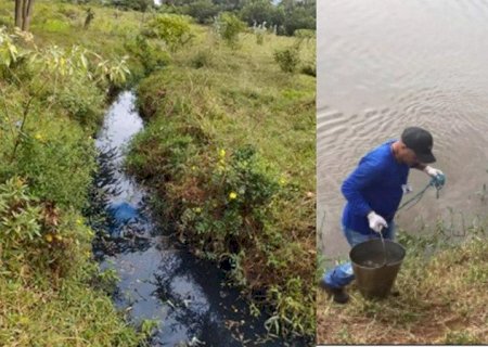 Ministério Público investiga despejo irregular de esgoto no Rio Dourados, em Fátima do Sul>