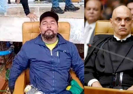 ‘Cadeira do Xandão’: Moraes pede 17 anos de pena a homem que ocupou seu assento no 8 de janeiro