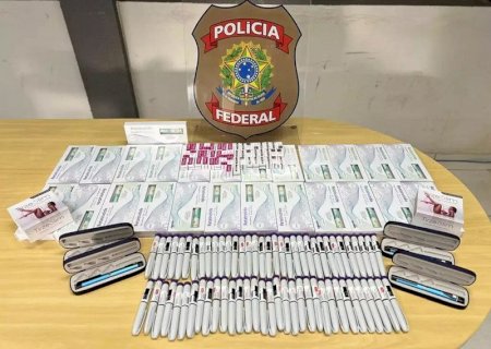 Passageiro é flagrado com 140 canetas de uso controlado no aeroporto da fronteira