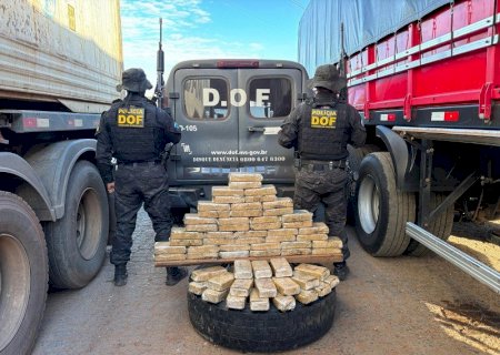 Carreteiro é preso em rodovia de MS com pasta base de cocaína em estepe>