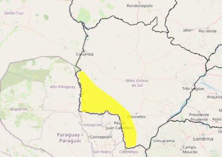 Meteorologia coloca Caarapó e outras 19 cidades de MS em alerta por risco de vendaval