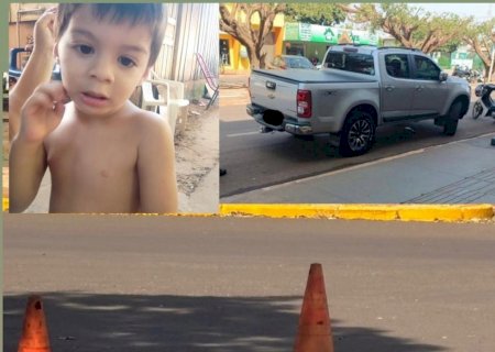 Menino de 4 anos morre atropelado ao tentar atravessar avenida no centro de Caarapó