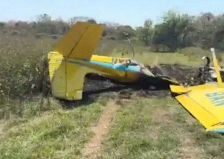 Avião colidiu em árvore antes de tentar pousar, diz Polícia Civil