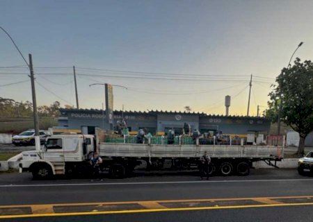Polícia intercepta caminhão com 8 toneladas de maconha em carga de gesso entre MS e SP