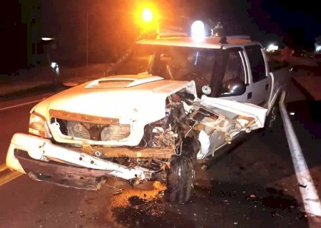 Corpo de Bombeiros socorre vítima de acidente ocorrido na madrugada na MS-156>