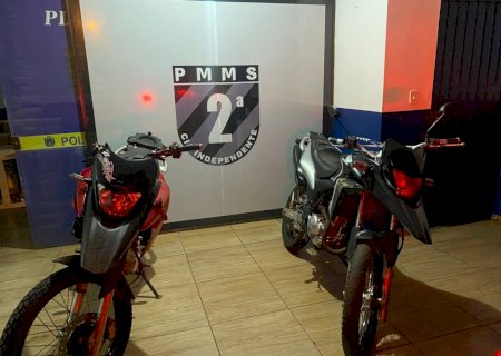 PM de Caarapó realiza operação e apreende motocicletas após perseguições em alta velocidade