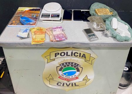 Operação da Polícia Civil contra facção criminosa prende quatro investigados por tráfico de drogas, em Naviraí