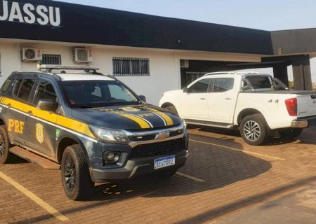 Caminhonete furtada em São Paulo é recuperada 2 dias depois em MS