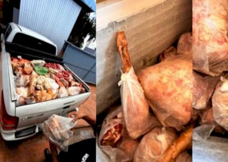 Quase uma tonelada de carne estragada é apreendida em mercados de Jaraguari