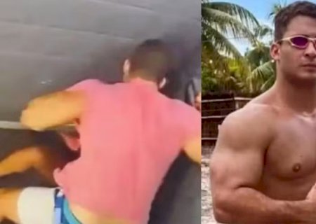 Ex-atleta que esmurrou a namorada no elevador é estuprado na prisão