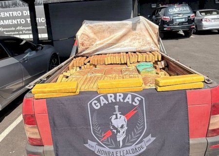 Tentativa de fuga termina com apreensão de mais de 800 kg de maconha