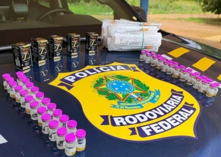 PRF intercepta carga ilegal de medicamentos do Paraguai na BR-262