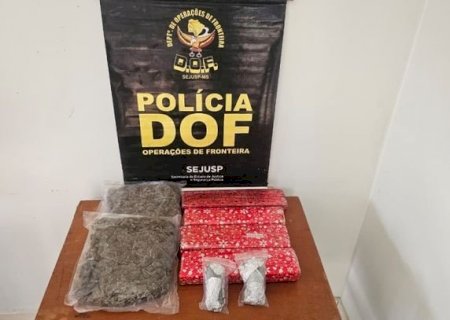 DOF prende jovem com drogas em ônibus na MS-156 entre Amambai e Caarapó