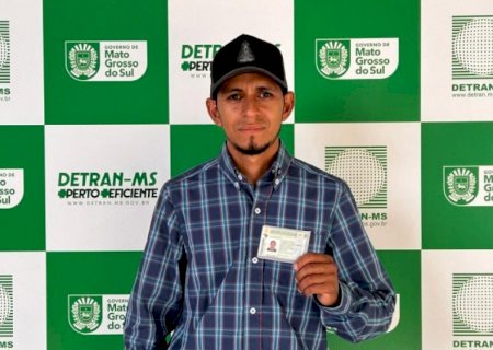 Detran-MS habilita primeiro condutor de MS pela CNH do Brasil