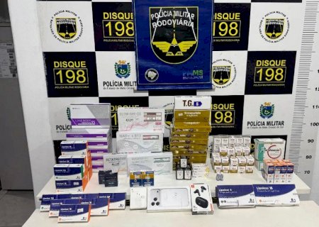 Carga de medicamentos emagrecedores avaliada em R$ 130 mil é apreendida na MS-164