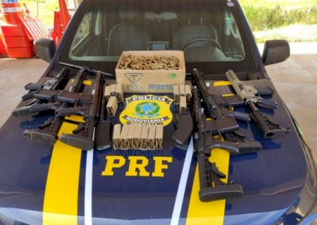 Apreensão feita em MS resulta em operação contra o tráfico de armas e drogas