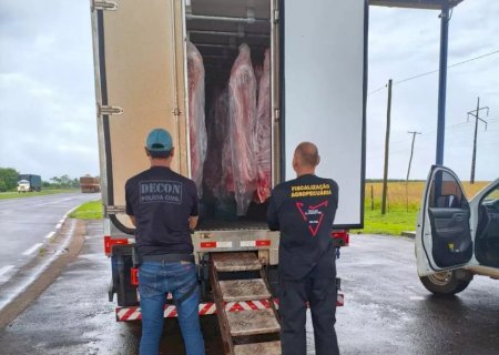 Carne irregular apreendida em operação é doada para entidade de Caarapó