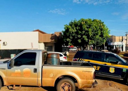 Caminhonete roubada é recuperada poucas horas após crime em Rio Brilhante