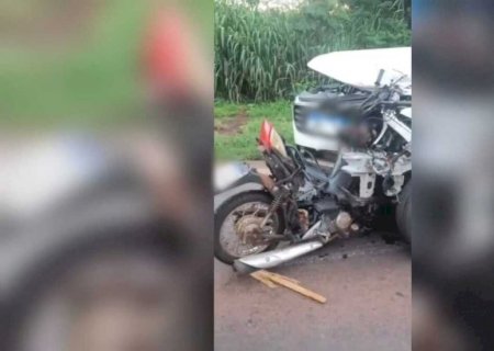 Motociclista morre durante colisão frontal com caminhonete na BR-163 em Caarapó>