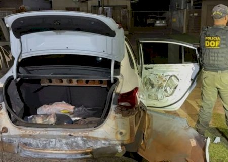 Droga milionária tem origem em Caarapó e é apreendida pelo DOF na fronteira>